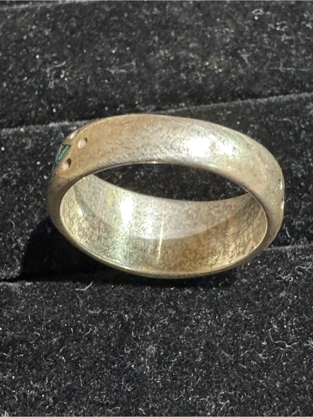 Vintage Native American Sterling Silver Turquoise, Coral & Lapis Ring